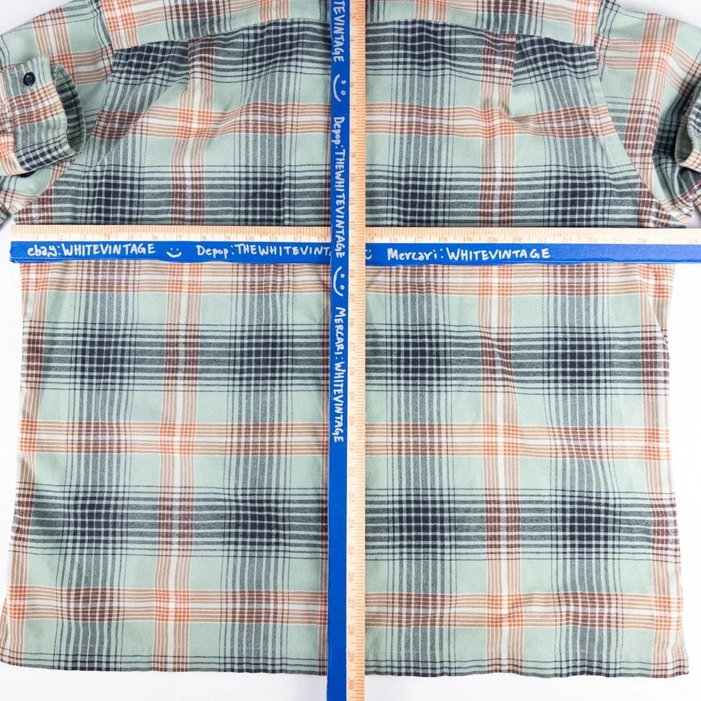Polo Ralph Lauren‎ Flannel Mens XL Blue Ski Camp Plaid Workwear Vintage Shirt